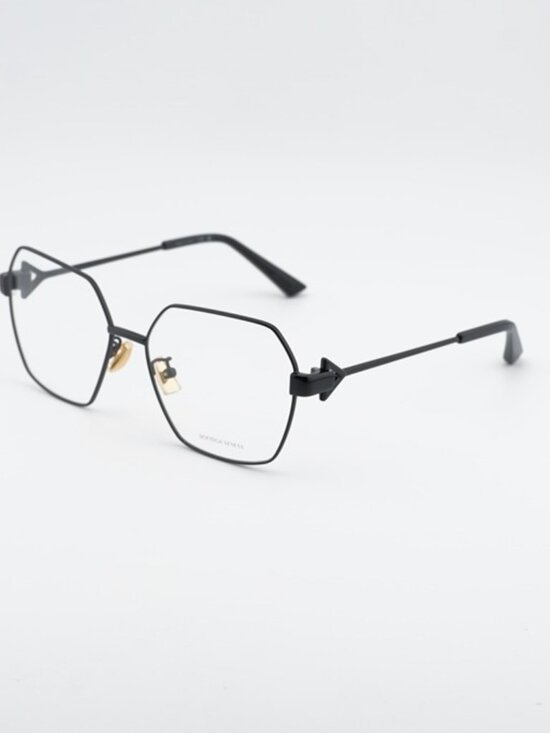 Bottega Veneta BV1224O 001 Eyeglasses Black 57mm Geometric Frame main image 6